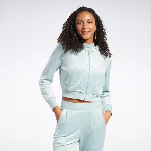 Reebok Classics Energy Q4 Velour Zip-up Sweatshirt Womens : Target