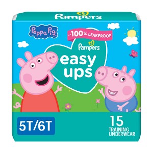 Easy Ups Girls' Disposable Training Underwear - (Select Size and Count) - 1 of 4