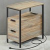Night Stand Slim Night Stand Narrow Nightstand Narrow Nightstand With Charging Station Side Table With Storage Bedside Table Side Table - 4 of 4