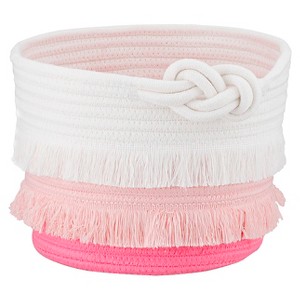 Small Coil Rope Toy Storage Basket Pink - Pillowfort