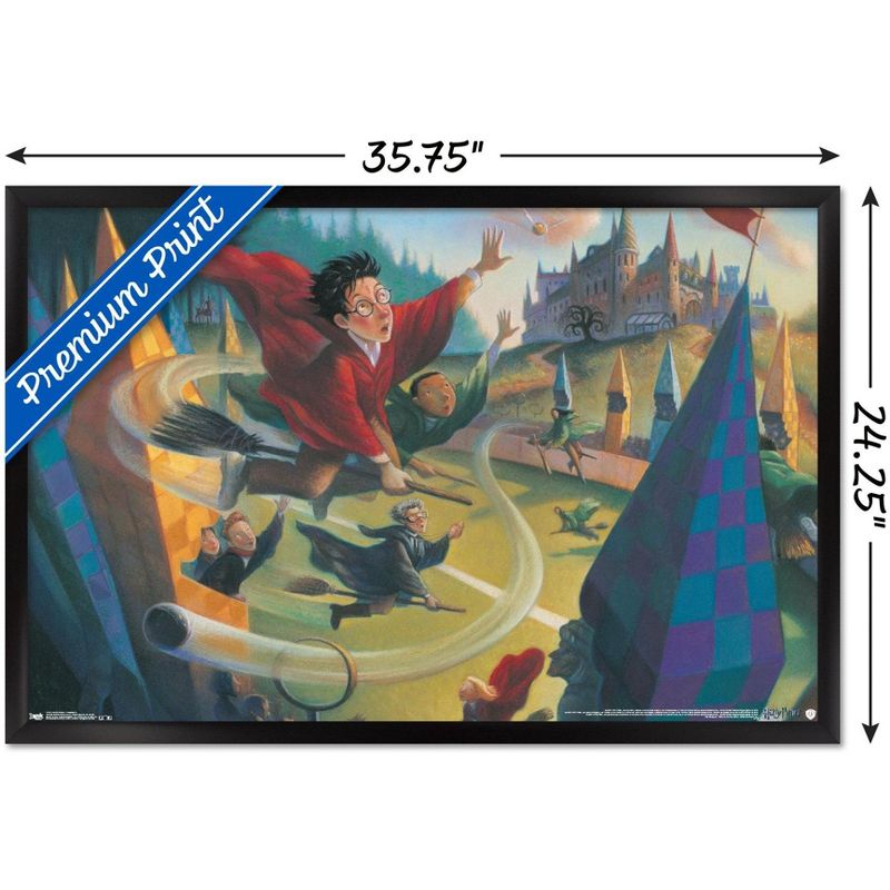 Trends International The Wizarding World: Harry Potter - Illustrated Quidditch Framed Wall Poster Prints, 3 of 7