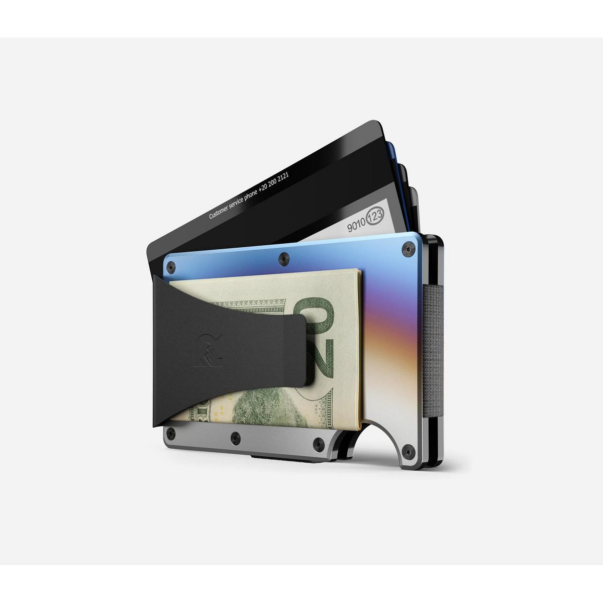 Ridge Wallet - Burnt Titanium - Cash Strap - thumbnail 7