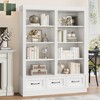 74.5" Tall Bookshelf with Double Storage, Extra Large Bookshelf, 6-Tier Double Wide Bookshelves w/ 12 Cubbies for Livingroom Office Library - 4 of 4