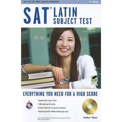 SAT Latin Subject Test, TestWare Edition - (REA Test Preps) 2nd Edition by  Ronald B Palma (Mixed Media Product)