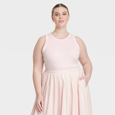 Women's Slim Fit Ribbed Tank Top - A New Day™