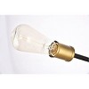 Elegant Lighting Axel Collection Wall Sconce D24.7 H9.9 Lt:5 Black and Brass Finish - 4 of 4