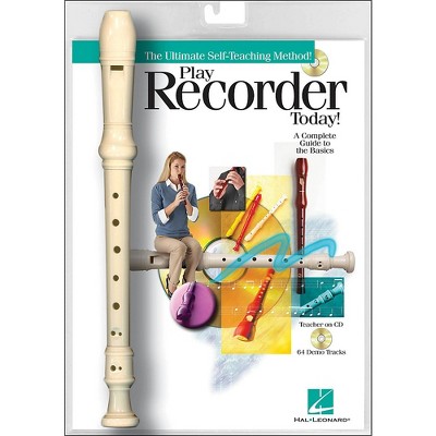  Hal Leonard Play Recorder Today! Book/Online Audio with Recorder Instrument 