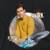 Women's Star Trek Strange New Worlds James T Kirk Loose T-Shirt Black - 2 of 4