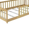 Kumasinova Kids Floor Bed with Safety Guardrails,Twin Rubber Wood Platform Bed with Slats for Boys,Girls,Teens,No Box Spring Needed - 4 of 4