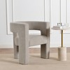 KINWELL 28" Wide Boucle Upholstered Square Armchair - 2 of 4