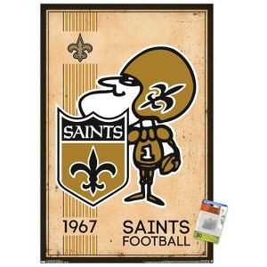 Trends International NFL New Orleans Saints - Retro Logo 14 Unframed Wall Poster Prints - 1 of 4