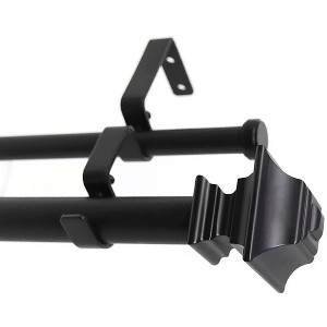 Urbanest Pila Manhattan 1-inch 5-8 inch Double Drapery Curtain Window Rod Set - 1 of 4