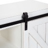 Kate and Laurel Cates Decorative Wood Wall Storage Cabinet with Sliding Barn Doors, 30x10x14, White - 3 of 4