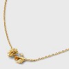 14K Gold Dipped Genuine Birth Stone Flower Pendant Necklace - A New Day™ - 4 of 4