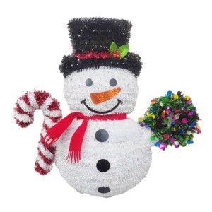 FC Young - Tinsel Snowman - Hanging Decor - 19 in. - Case of 12 - 1 of 1