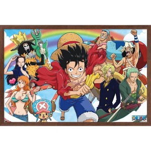 Trends International One Piece: Fishman Island - Crew Sky Framed Wall Poster Prints - 1 of 4