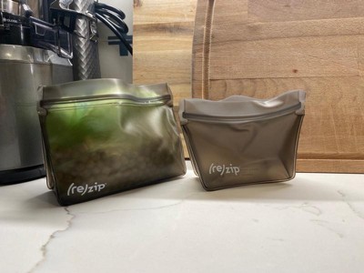 re)zip Reusable Leak-proof Food Storage Bag Kit - Snack & Lunch - Clear -  5ct : Target