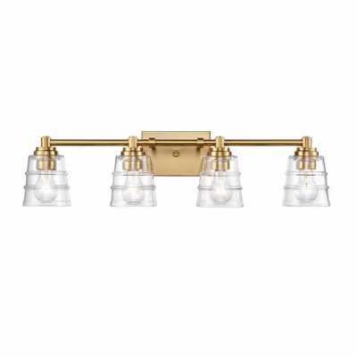 Elk Home Pulsate 4 - Light Vanity in  Satin Brass