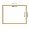 Amanti Art Grace Brushed Gold Narrow Framed Magnetic Dry Erase Board - 4 of 4