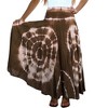 Agan Traders Women's Boho Summer Tie-dye High Waistband A Line Flared Maxi Skirt - 3 of 4