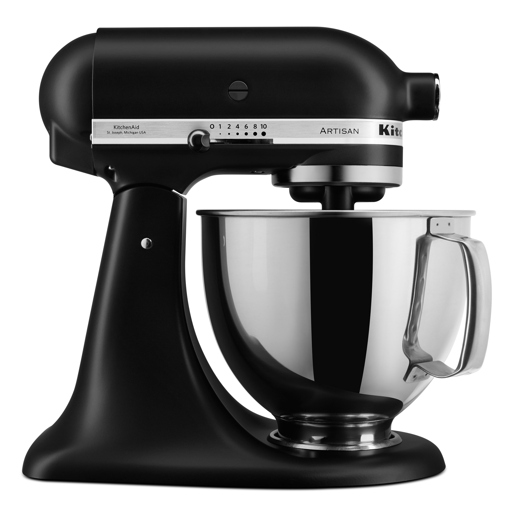 KitchenAid Artisan Series 5qt Tilt-Head Stand Mixer - Matte Black KSM150: 10 Speeds, Metal, 325W, Safety Lock, Dishwasher-Safe