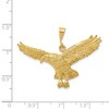 Black Bow Jewelry 14k Yellow Gold Large 2D Eagle Pendant - 4 of 4