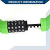 Unique Bargains Bike Lock 5 Digit Resettable Bike Cable Adjustable Bike Chain Lock Green 1 Set - 3 of 4