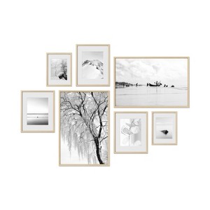 Haus and Hues Dartmouth Gallery Wall Frame Set with Real Glass and Mat - 1 of 4