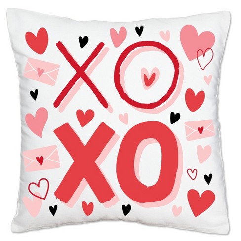 Valentines Candy Mini Pillow Set, 8x8 Pillow Covers