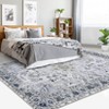 Vintage Area Rugs Washable Medallion Floor Cover with Non-Slip Backing - 3 of 4
