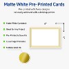 Avery Printable Rectangle Postcards, Gold Multi-Lined Border, 4" x 6", Matte White Rectangle Postcards, Laser/Inkjet, 20ct, Great for Postcards - 2 of 4