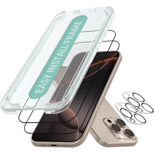 Smartish iPhone 16/15 Screen Protectors - Tuff Sheet - 2-Pack Tempered Glass - 1 of 4