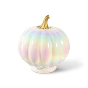 Glass Iridescent Pumpkins White - Bullseye's Playground™ - 1 of 3