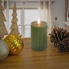 10" HGTV LED Real Motion Flameless Green Candle Warm White Lights - National Tree Company - 2 of 4