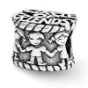 Black Bow Jewelry Circle of Friends Bead Charm in Antiqued Sterling Silver - 2 of 3