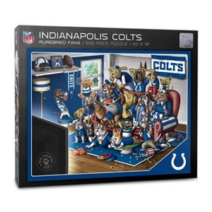 NFL Indianapolis Colts Purebred Fans 'A Real Nailbiter' Puzzle - 500pc - 1 of 3