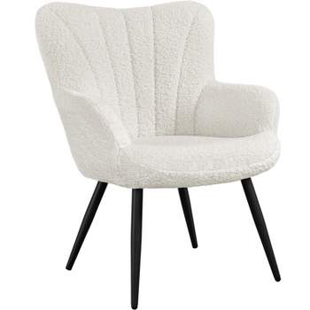 Yaheetech Fabric Upholstered Accent Chair Armchair for Living Room