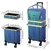 Byootique Makeup Train Case Lockable Rolling Cosmetic Trolley Storage - 2 of 4