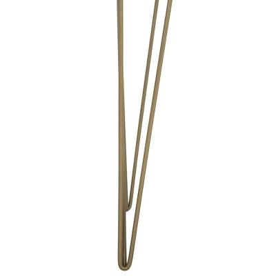 Transitional Beige Wood Home Office Desk with Drawer