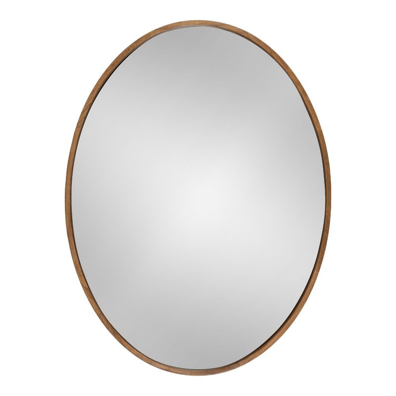 24&#34;x32&#34; Valenti Framed Oval Mirror Rustic Brown - Kate &#38; Laurel All Things Decor, 1 of 9