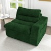 Vynxaria Bean Bag Seats - Emerald Green Floor Lounger with Right Armrest, Modern Ergonomic Sofa Chair for Living Spaces - 4 of 4