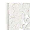 Kate & Laurel All Things Decor: Saanvi Carved Wood Wall Plaques, 28x28, Artisan-Made, Set of 2 - 2 of 4