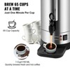 VEVOR Commercial Coffee Urn, 65 Cups Stainless Steel Large Coffee Dispenser, 1500W 110V Electric Coffee Maker Urn For Quick Brewing, Hot Water Urn - 4 of 4