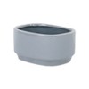 Cheung's Elegora Wide Curved Rectangular Straight Side Ceramic Pot - Large - Gray - 2 of 4