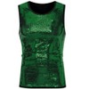 Lars Amadeus Men's Sequin Shiny Nightclub Party Metallic Sleeveless Tank Top - 2 of 4