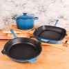 BergHOFF Neo 4Pc Cast Iron Cookware Set, Square Grill Pan 11", Fry Pan 10" & 3qt. Covered Dutch Oven - 2 of 4