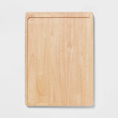 Rubberwood Carving Board with Full Juice Groove - Made By Design™