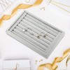 Unique Bargains Velvet 7 Slots Jewelry Trays Stackable Tray Box Showcase for Rings Earrings Studs 1 Pc - 2 of 4