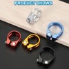 Unique Bargains Aluminum Alloy Quick-Release Mountain Road Bike Seat Post Clamp Black 2 Pcs - 3 of 4