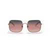 Coach HC7120 55mm Woman Square Sunglasses Navy Pink Peach Gradient Lens - 2 of 4